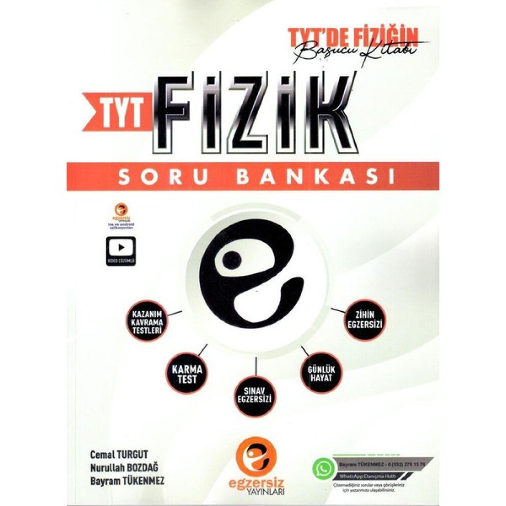 Egzersiz Yayınları TYT Fizik Soru Bankası Egzersiz Yayınları Temel Yeterlilik Testi (TYT) Fiyatı