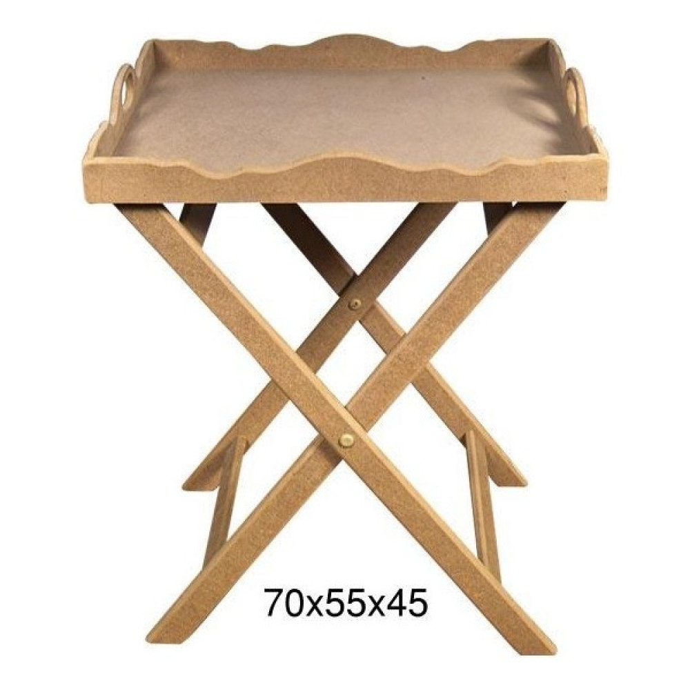 Ehobici Ahşap Dalgalı Çapraz Ayaklı Sehpa 55X70CM T733 Sanatsal Malzemeler Fiyatı