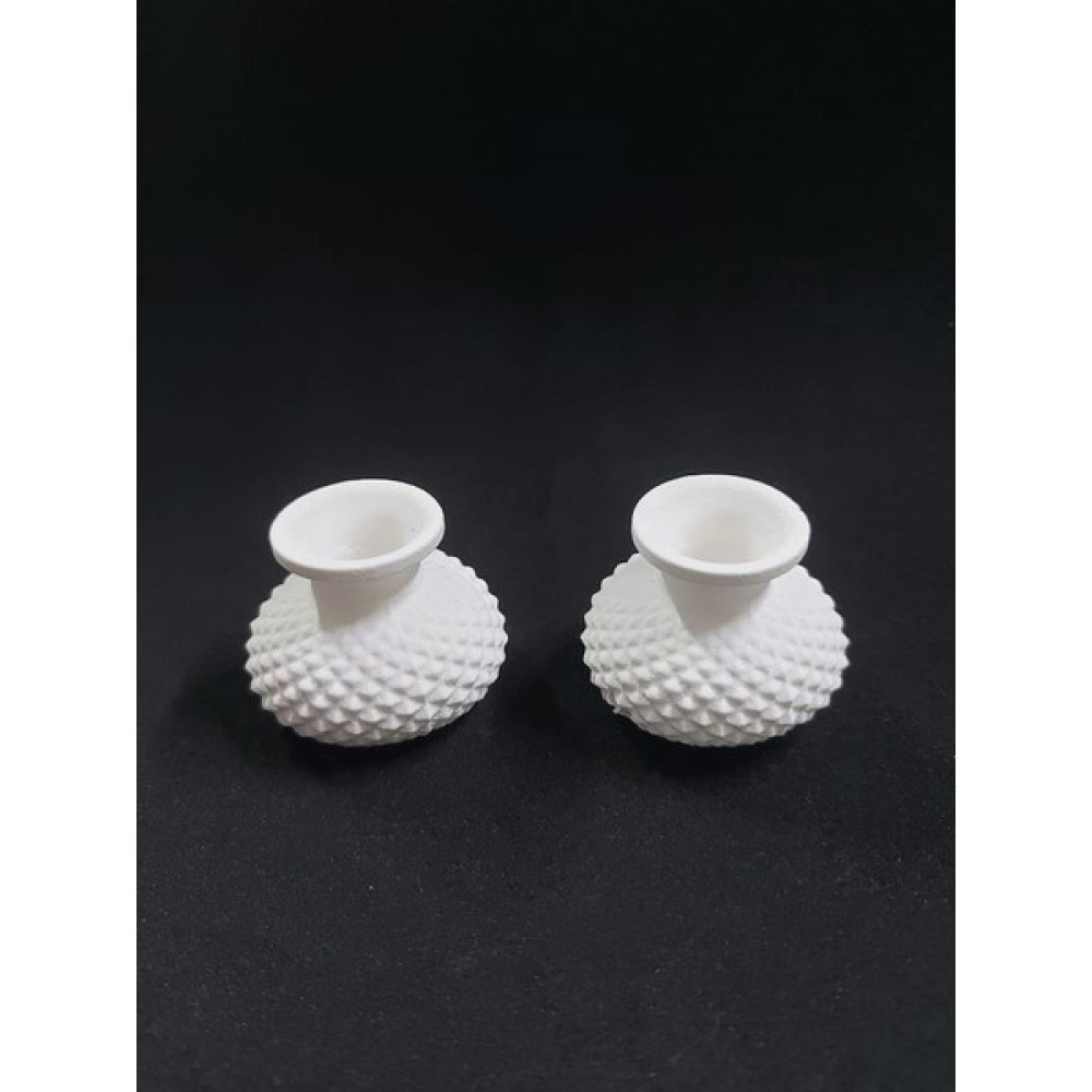 Ehobici Minik Ikili Vazo Set 5X4CM - Beyaz Sanatsal Malzemeler Fiyatı