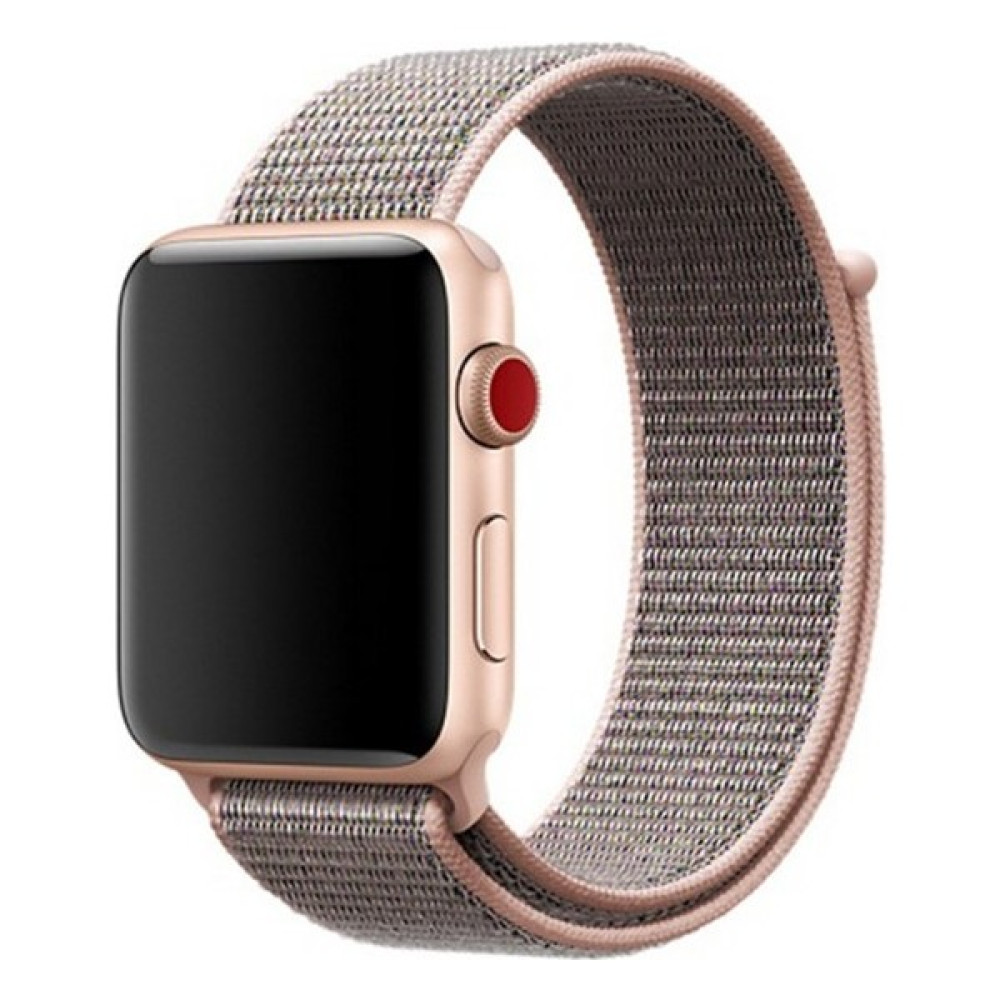 Ehr. Apple Watch Uyumlu 38 mm Klasik Hasır Kordon Kumaş Desenli - Rose Gold Giyilebilir Teknoloji Aksesuarları Fiyatı