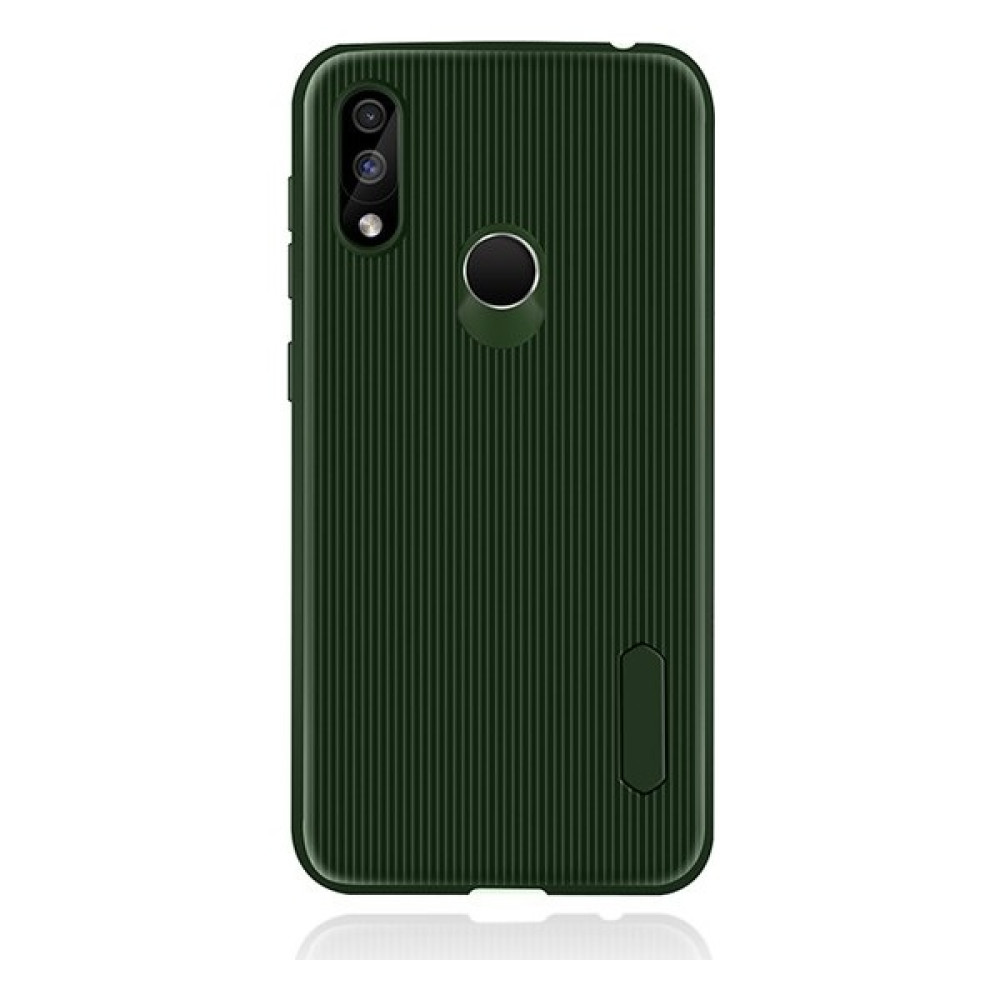 Ehr. Huawei Honor 10 Lite Mat Silikon Çizgili Filo Lüx Arka Kapak + Nano Ekran Koruyucu Cam Yeşil Cep Telefonu Kılıfı Fiyatı