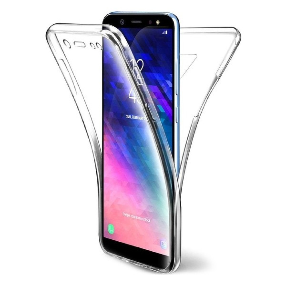 Ehr. Samsung Galaxy A7 2018 Kılıf 360 Full Kaplayan Ultra Lüx Şeffaf TPU Kılıf Şeffaf Cep Telefonu Kılıfı Fiyatı