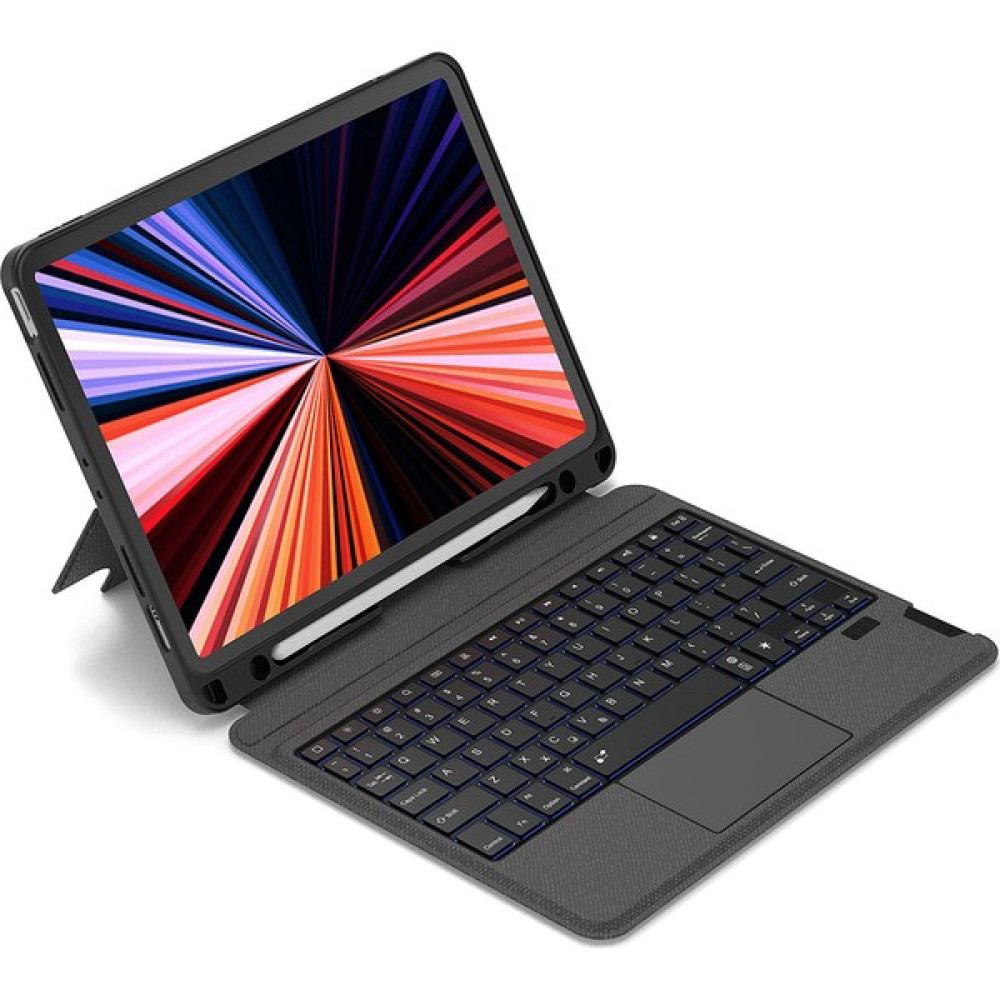 EHZ Teknoloji iPad Pro 12.9 (2020) Uyumlu Manyetikli Standlı Mag Touchpad Çıkartılabilir Klavyeli Kılıf - Siyah Oto Boyaları Fiyatı