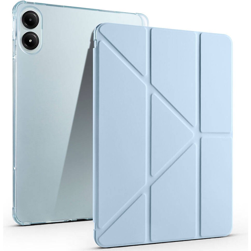 EHZ Teknoloji Xiaomi Poco Pad Uyumlu Kapak Kılıf Tri Folding Kalem Bölmeli Standlı Kılıf - Açık Mavi Cep Telefonu Kılıfı Fiyatı