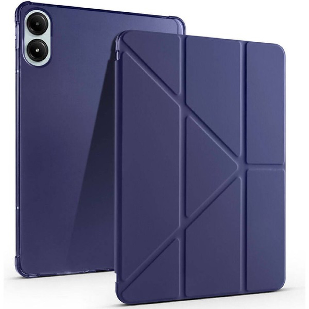 EHZ Teknoloji Xiaomi Poco Pad Uyumlu Kapak Kılıf Tri Folding Kalem Bölmeli Standlı Kılıf - Lacivert Tablet Kılıfı Fiyatı