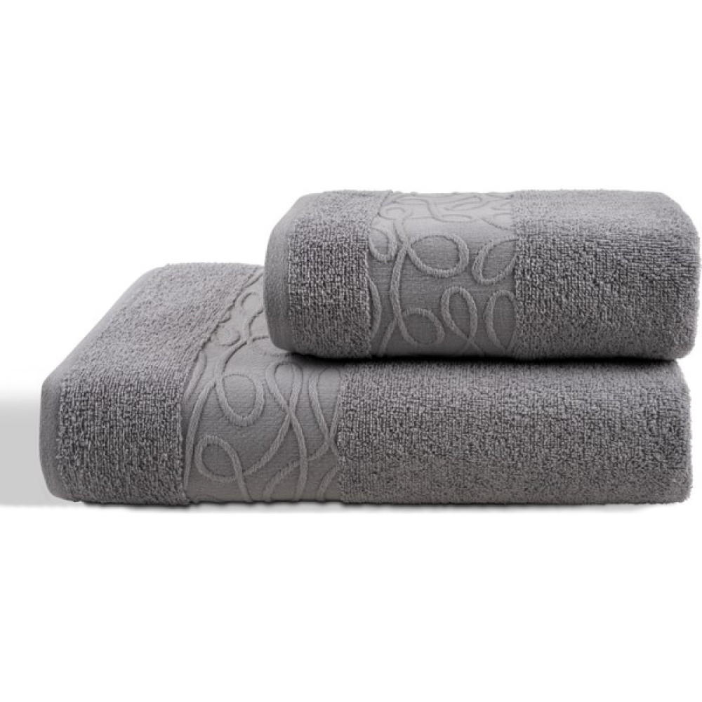 EIFIN %100 Saf Pamuk Yumuşak 1 Adet El Havlusu ve 1 Adet Büyük Boy Banyo Havlu (50X90CM) ve (70X140CM) - Gri - 70 x 140 cm - 50 x 90 cm El / Yüz Havlusu Fiyatı