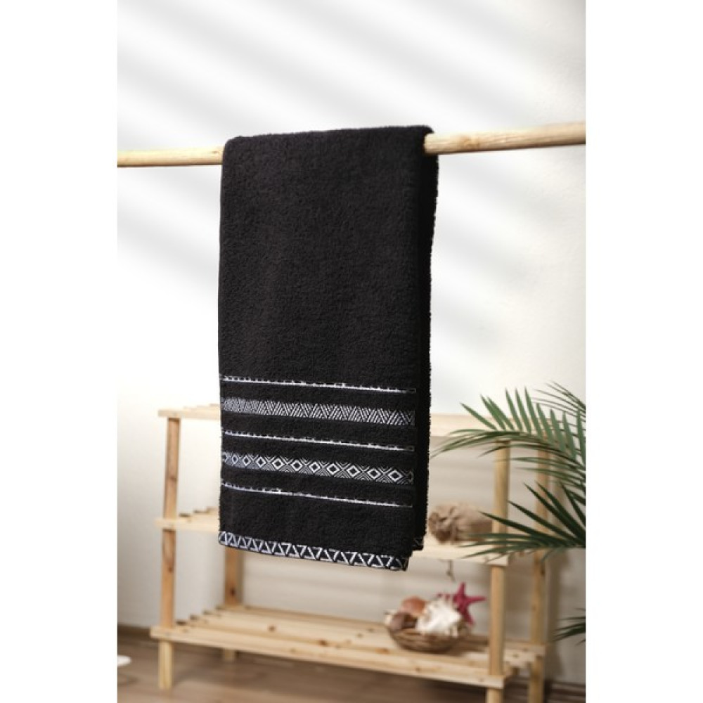 Eıfin Logna %100 Saf Pamuk Ekstra Yumuşak El Yüz Mutfak ve Banyo Havlusu (50 x 90 cm) - Siyah - 50 x 90 cm El / Yüz Havlusu Fiyatı