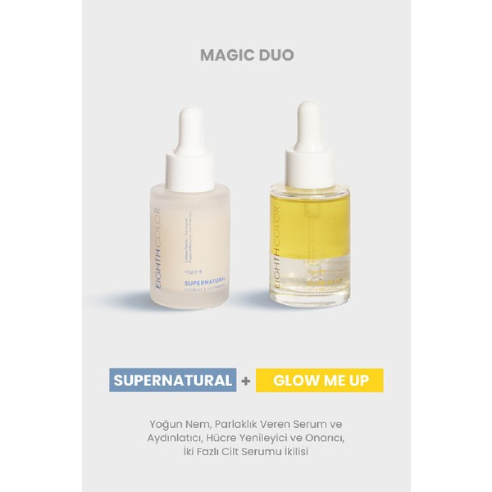 Eighth Color Magic Duo Supernatural 30 ml + Glow Me Up 30 ml Serum Seti Cilt ve Yüz Bakımı Fiyatı