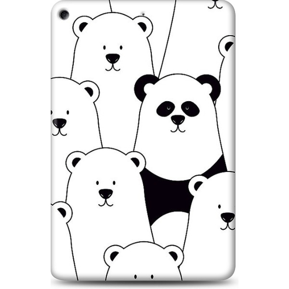 Eiroo iPad Mini 4 Lonely Panda Baskılı Tasarım Kılıf - Renkli Tablet Kılıfı Fiyatı