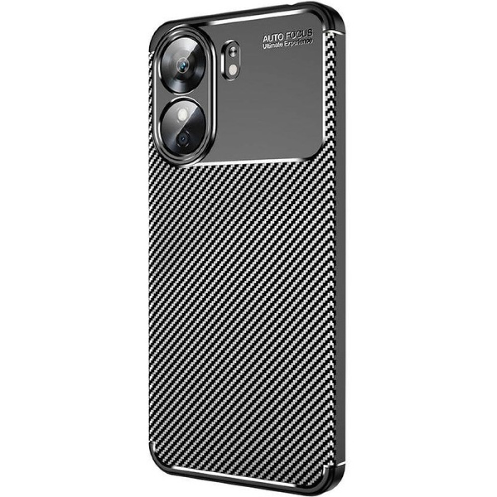 Eiroo Rugged Carbon Xiaomi Redmi 13C Silikon Kılıf - Siyah Cep Telefonu Kılıfı Fiyatı