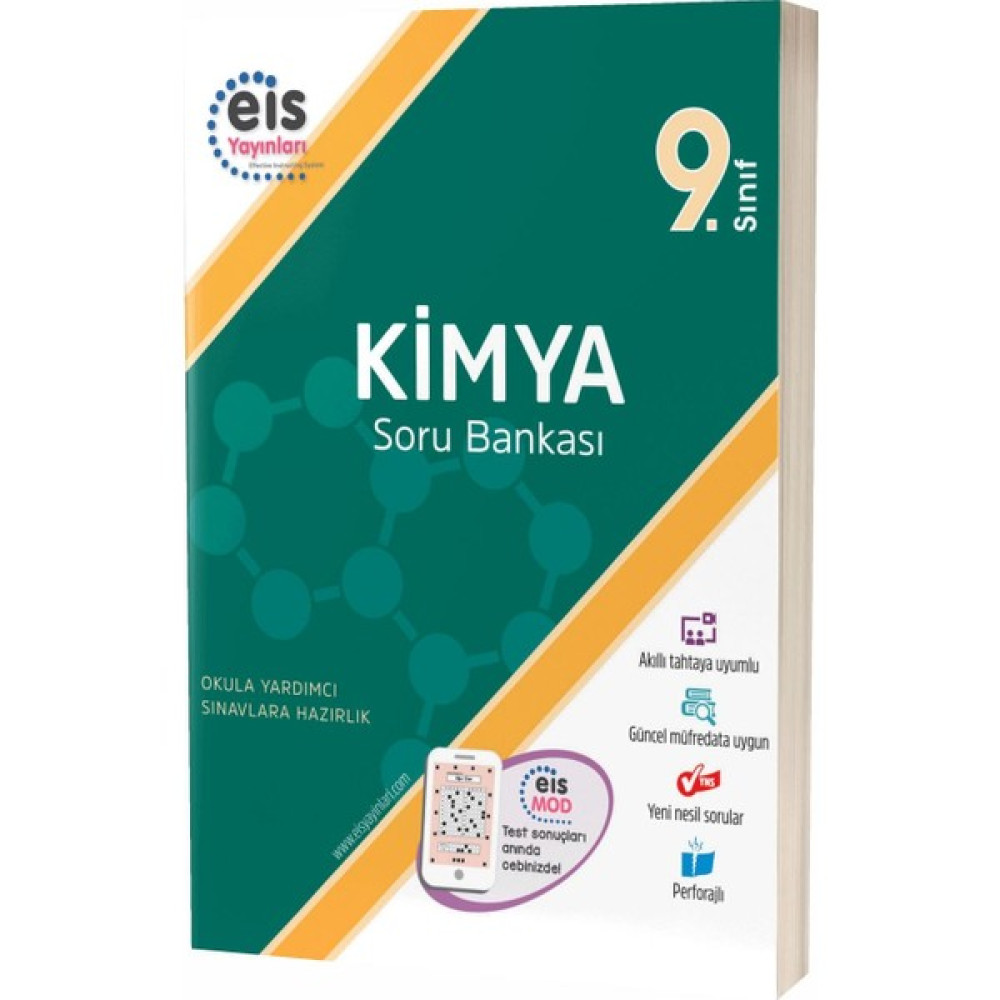 Eis Yayınları 9. Sınıf Kimya Soru Bankası (Ciltli) YGS ve LYS Kitapları Fiyatı