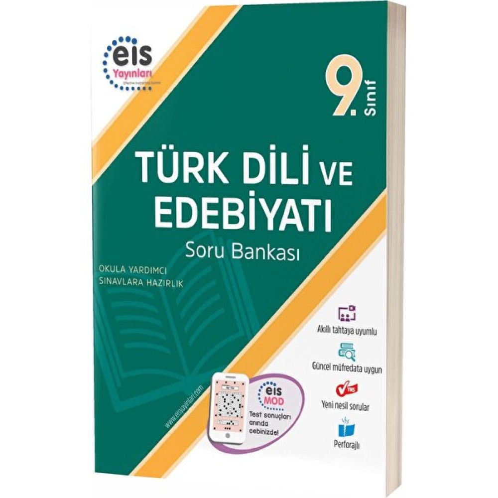 Eis Yayınları 9. Sınıf Türk Dili ve Edebiyat Soru Bankası (Ciltli) YGS ve LYS Kitapları Fiyatı