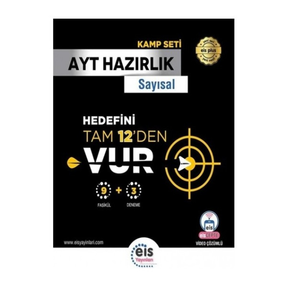 Eis Yayınları AYT Kamp Kitabı 9 Fasikül+3 AYT Denemesi Sayısal - A. Adnan Azar Kaynak Kitapları Fiyatı