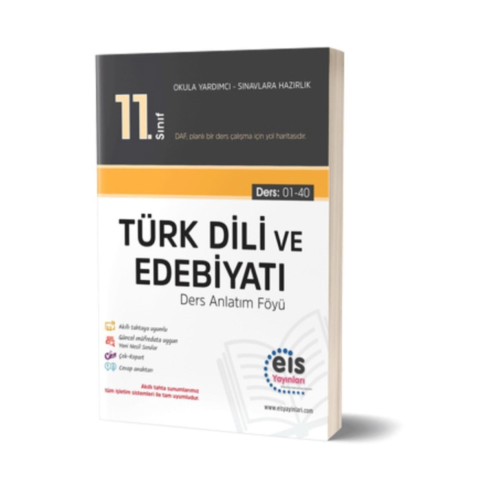 Eis Yayınları Eis 11. Sınıf Türk Dili Ve Edebiyatı Daf Ders Anlatım Föyleri Yardımcı Kitaplar Fiyatı