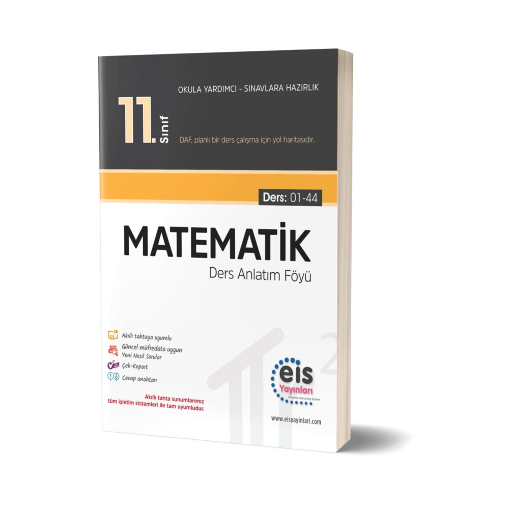 Eis Yayınları Eis 11.sınıf Daf Matematik 2021 Baskı Ders Anlatım Föyü. Yardımcı Kitaplar Fiyatı