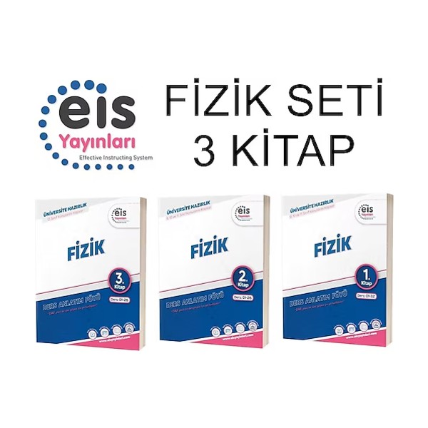 Eis Yayınları Eis Yks Daf Fizik 1-2-3 Set (3 Kitap) Yeni Mavi Seri Ders Anlatım Föyleri Diğer Fiyatı