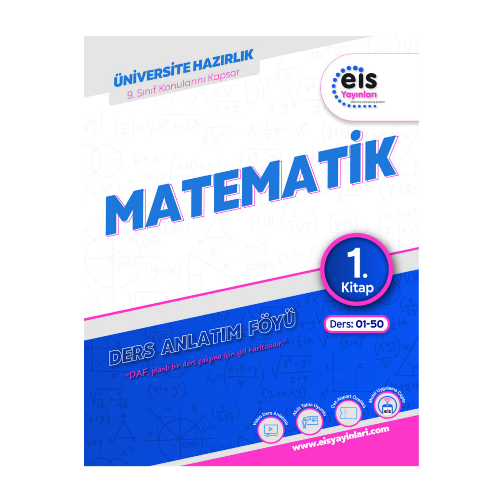 Eis Yayınları Eis Yks Tyt Ayt Matematik Ders Anlatım Föyü Daf 1.kitap Ders Sınav Kitapları Fiyatı