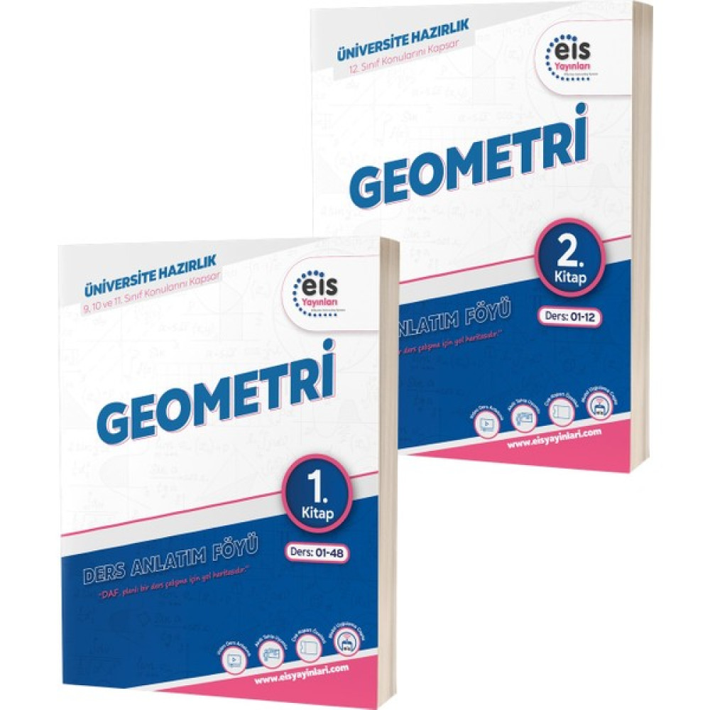 Eis Yayınları YKS Daf Geometri 1 - 2 Mavi Seri Ders Anlatım Föyleri Geometri Fiyatı