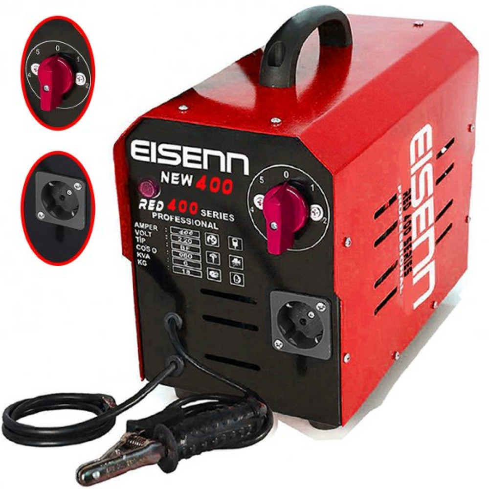 Eisenn Alman New Series Red 400 Amper 5 Kademeli Bakir Sargili Professionel Kaynak Makinasi Kaynak Makineleri Fiyatı