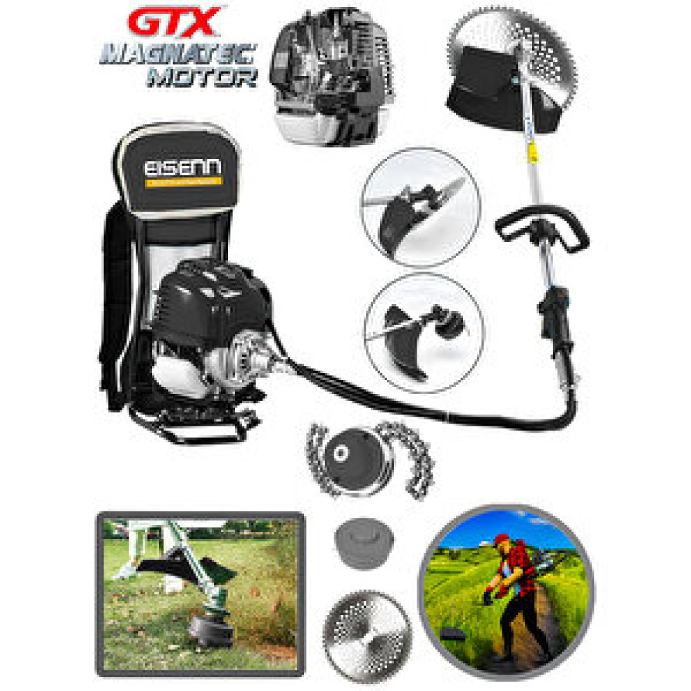 Eisenn Black Gtx Technology Store Magnatec Motor 5,9 Hp Sırt Tipi Ot Çim Çalı Biçme Tırpanı Çim Biçme Makinesi Fiyatı