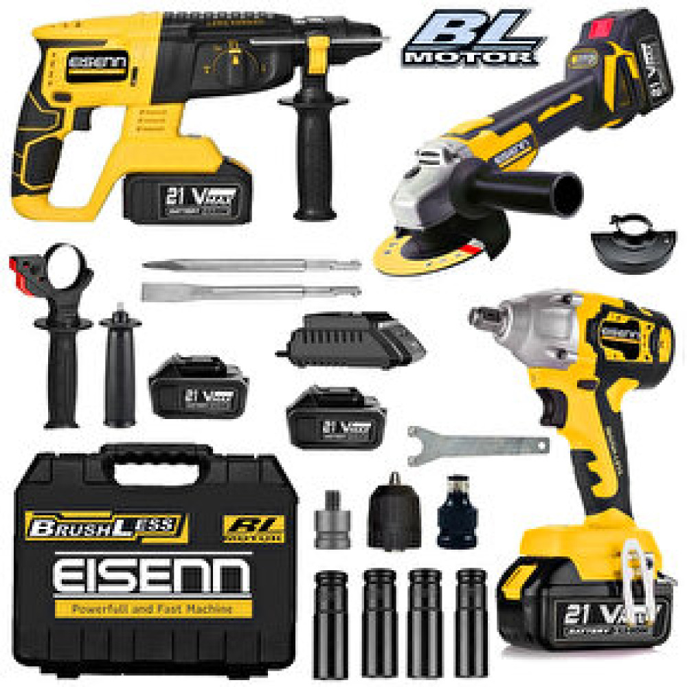Eisenn Ex-3m Bl Motor Yellow Süper 3 Lü Set Kırıcı Delici + Somun Sökme + Spiral Taşlama Kırıcı Deliciler & Kırıcılar Fiyatı