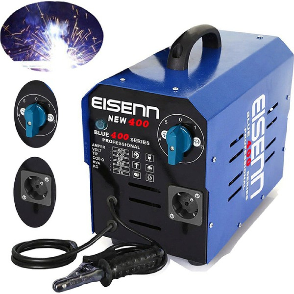 Eisenn Germany Technology Blue Super 400 5 Kademeli Bakır Sargılı Extra Prizli Kaynak Makinası Kaynak Makineleri Fiyatı