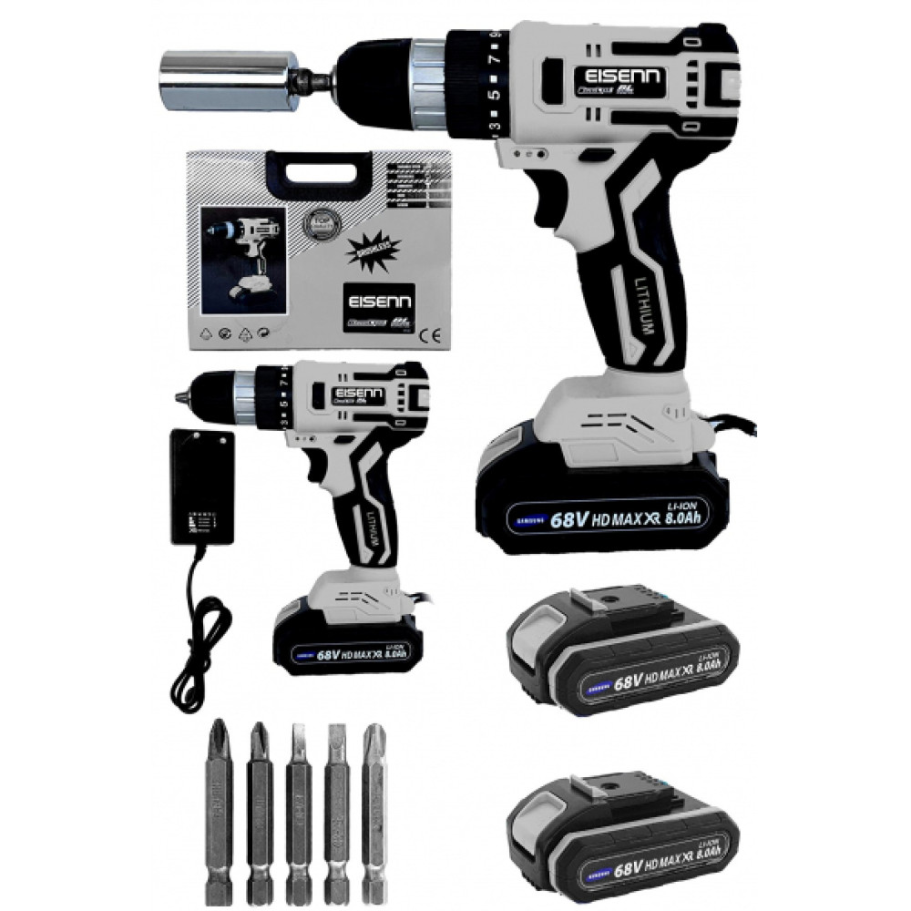 Eisenn Germany Technology Brushless Komursuz Bl Motor 58 V 8 Ah Samsung Cift Akulu Matkap Matkaplar Fiyatı