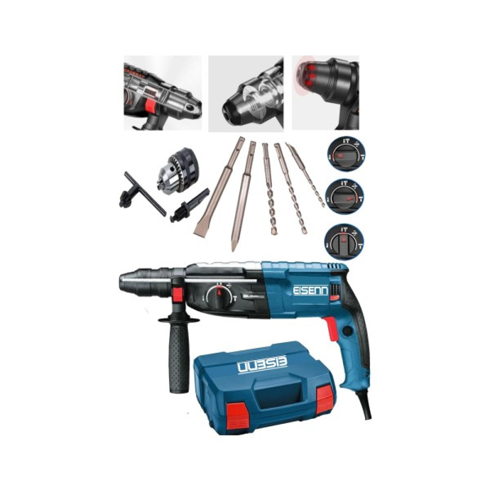 Eisenn Germany Technology Heavy Duty 3600 W Kırıcı Delici Matkap + 5 Pcs Set Kırıcı Deliciler & Kırıcılar Fiyatı