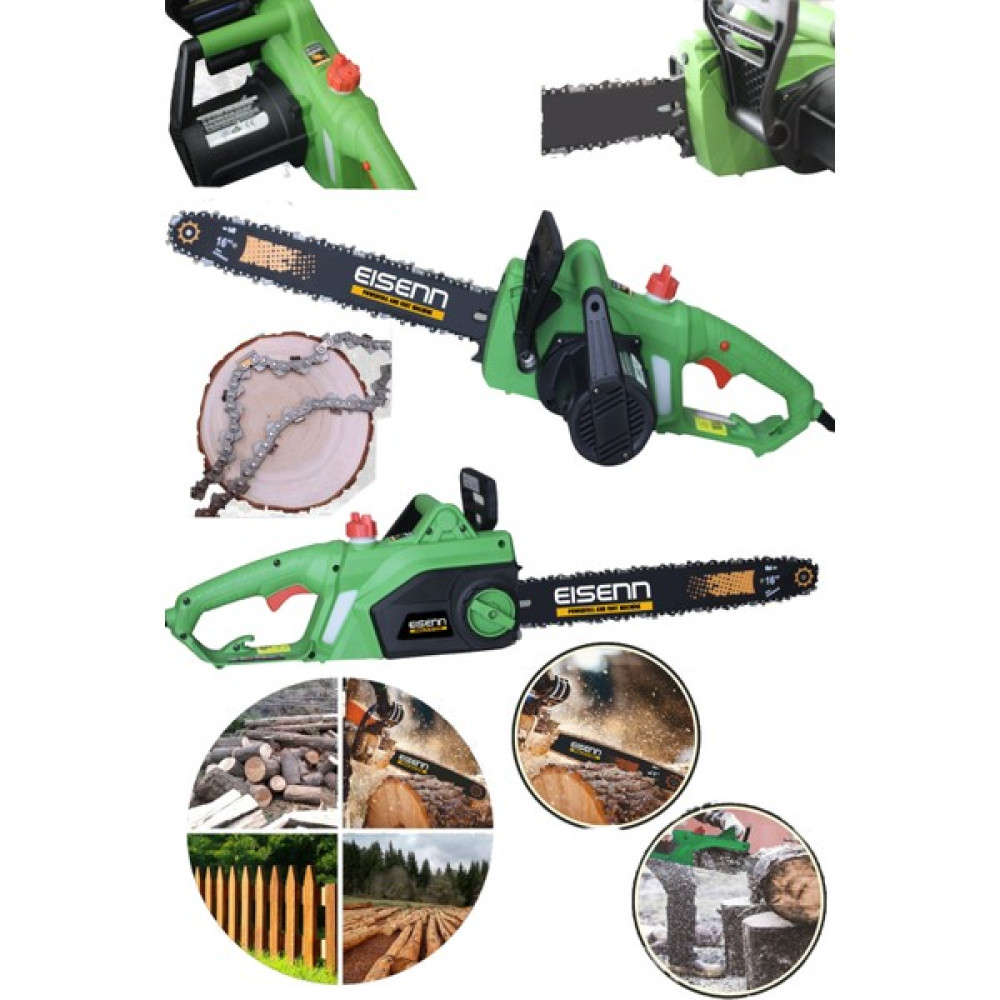Eisenn Germany Technology W-Tech 5000 Green Elektrikli Ağaç Dal Odun Motoru Ağaç Kesme Makinesi Fiyatı