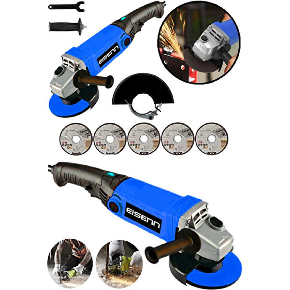 Eisenn Germany Technology X-Drive Spark 3400 W Devir Ayarlı Spiral Taşlama Metal Kesim 5 Psc Taş Hediye Taşlama Makinesi Fiyatı