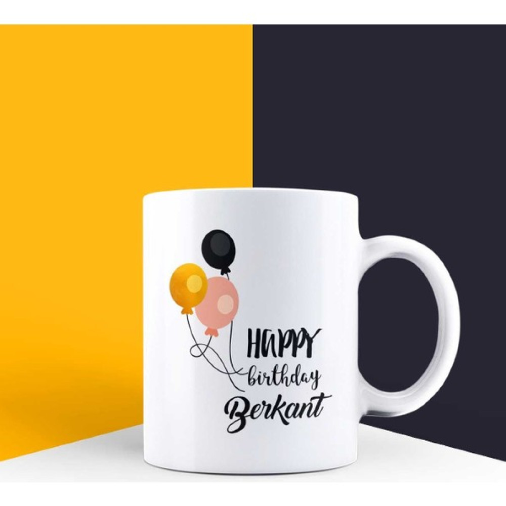 Ejoya Kişiye Özel Happy Birthday Kupa Bardak 85749 - Siyah Oto Boyaları Fiyatı