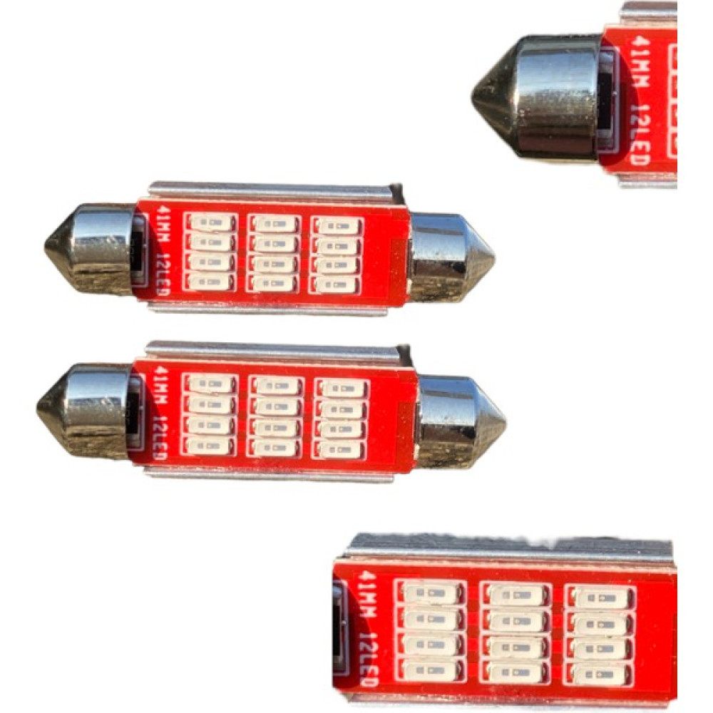 Ek Tuning Sofit 12 Led 41Mm Kırmızı Far Ampülü Fiyatı