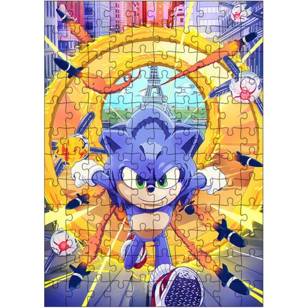 Ekart Ahşap Mdf Puzzle Yapboz Hızlı Sonic 120 Parça 25*35 cm Puzzle & Aksesuarları Fiyatı
