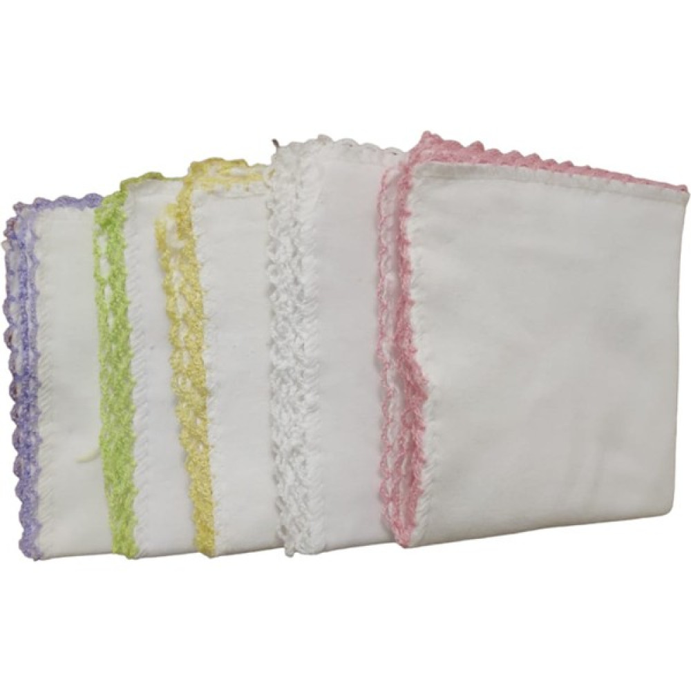 Eke Baby Babysal Çift Kat 10'lu Penye Ağız Silme Bebek Mendili (%100 Pamuk Cotton) Kız Bebek (28X28) - Renkli - Yenidoğan Mama Önlüğü Fiyatı