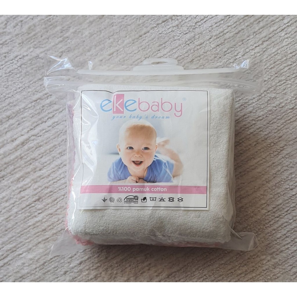 Eke Baby Renkli, Oyalı, 28X28 cm 6'lı Kız Bebek Ter Havlusu - Pembe - 0 - 2 Yaş Bebek Banyo-Tuvalet Fiyatı