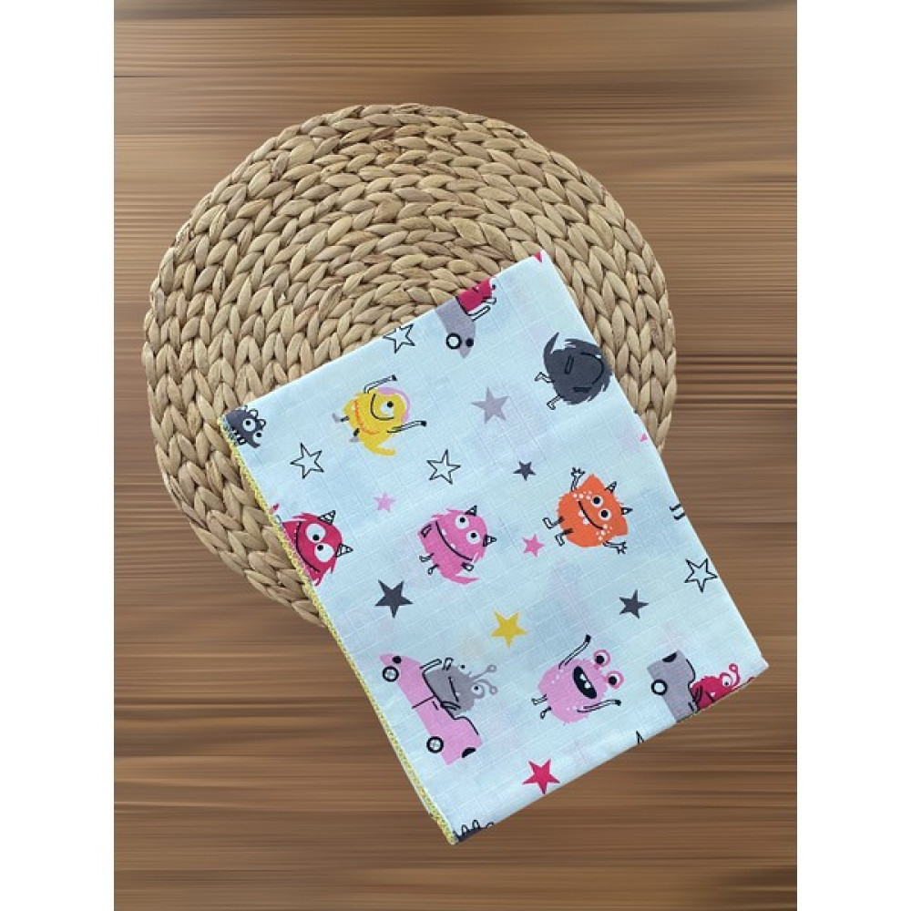 Eke Baby Sleep Baby Canavar Desen Müslin Örtü - Pembe - 80 x 80 cm Bebek Battaniyesi Fiyatı