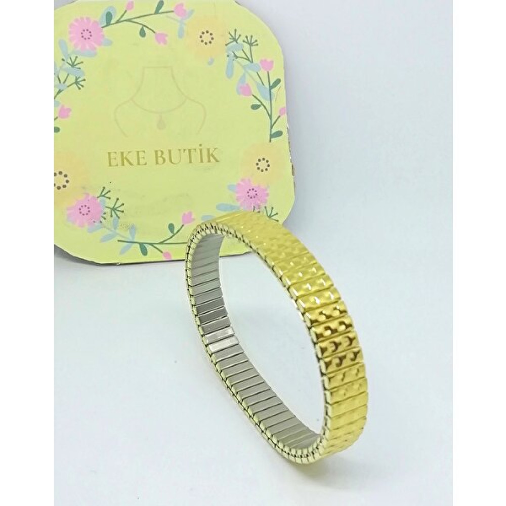Eke Butik Çelik Italyan Charm Esnek Bileklik Altın, Takı & Aksesuar Fiyatı
