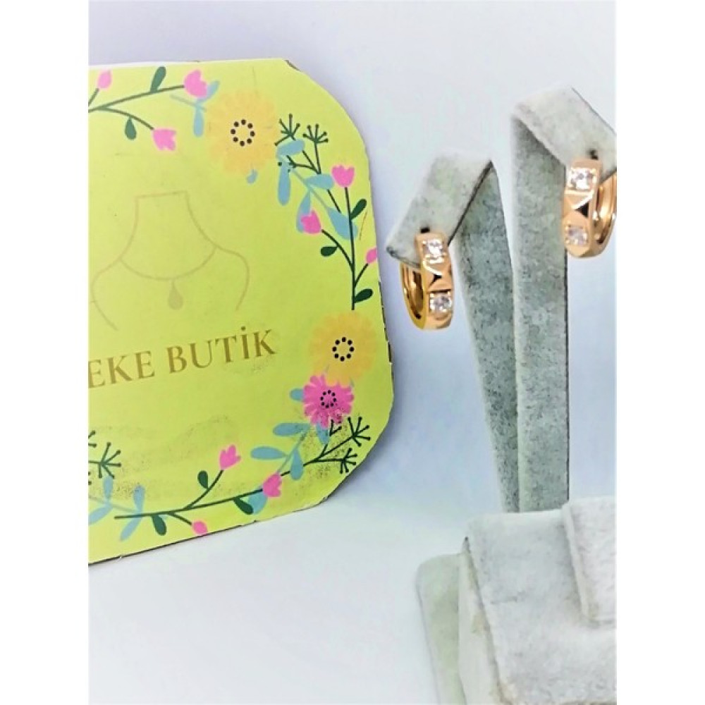 Eke Butik Xuping Taşlı Çocuk Küpesi Altın, Takı & Aksesuar Fiyatı