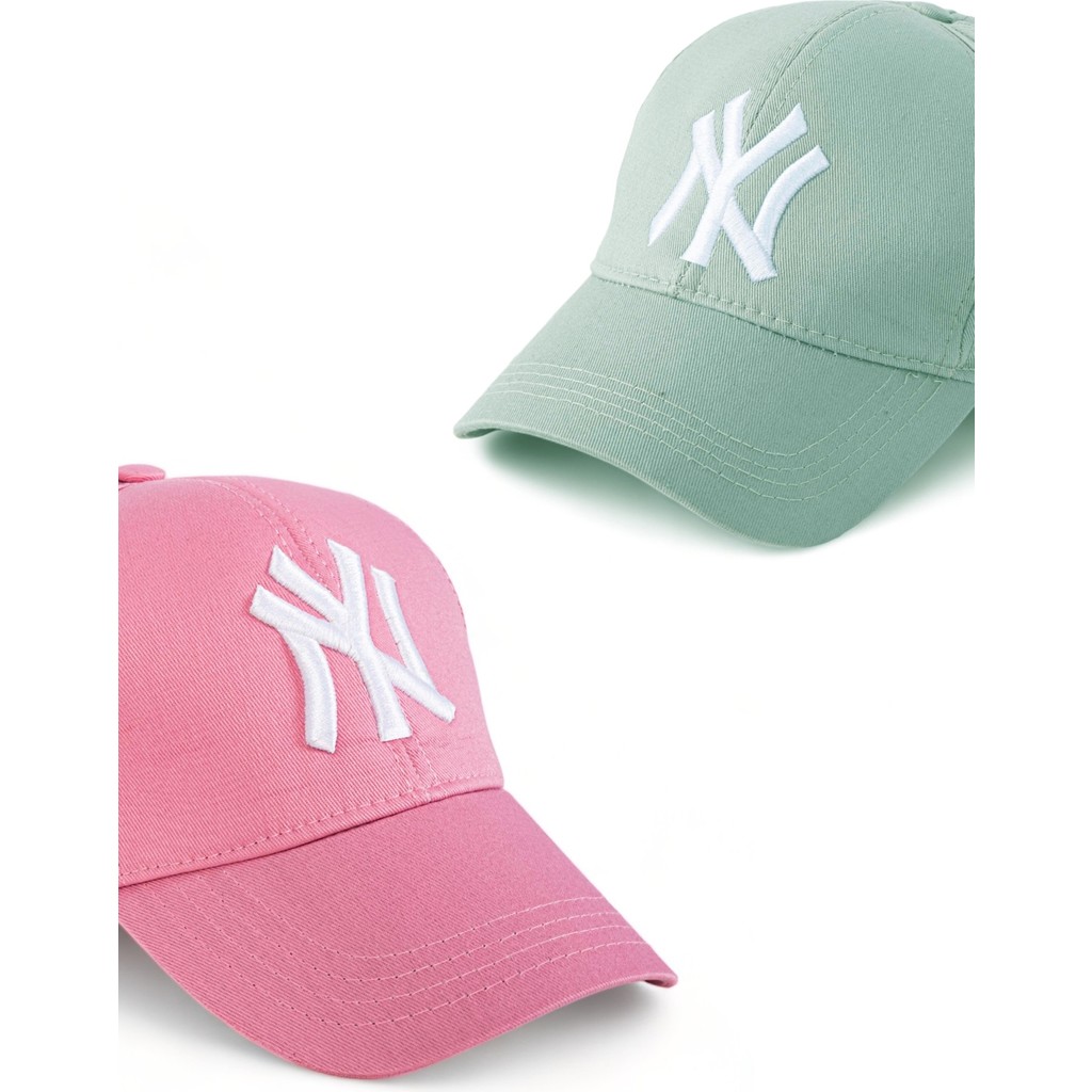EKE TEKSTİL Unisex 2'li Set Pembe ve Mint Yeşili Ny New York Beyzbol Şapka Kadın Şapkası Fiyatı