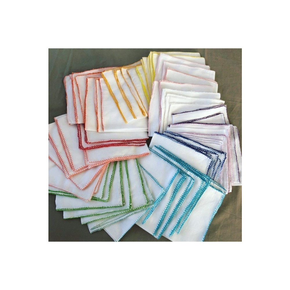 Ekebaby Pamuk 10lu Erkek Bebek Ağız Mendili (22X22) Cm Ebatlardadır Bebek Mendil-Islak Mendil Fiyatı
