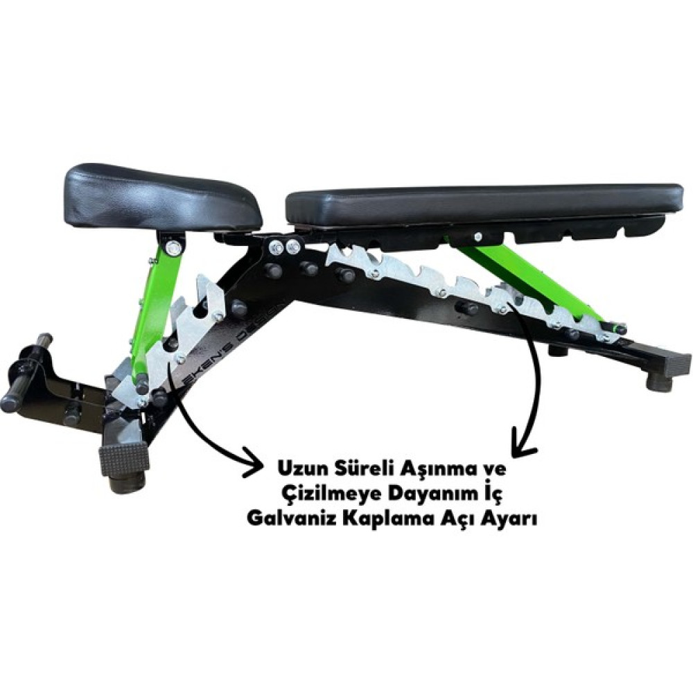 Eken's Desıgn Green Line Bench Press Ağırlık Sehpası Fitness Kondisyon Aksesuarları Fiyatı