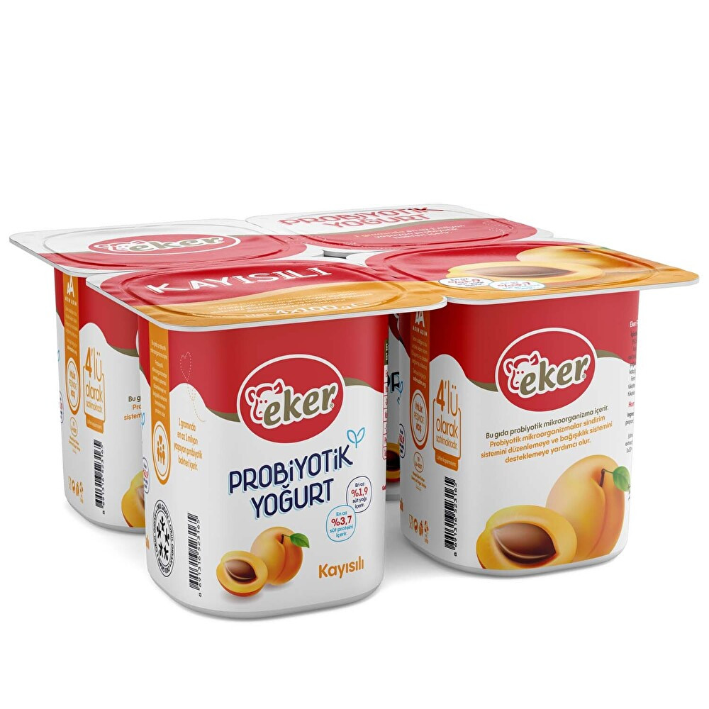 Eker Kayısılı Probiyotik Yoğurt 4 X 100 Gr Yoğurt Fiyatı