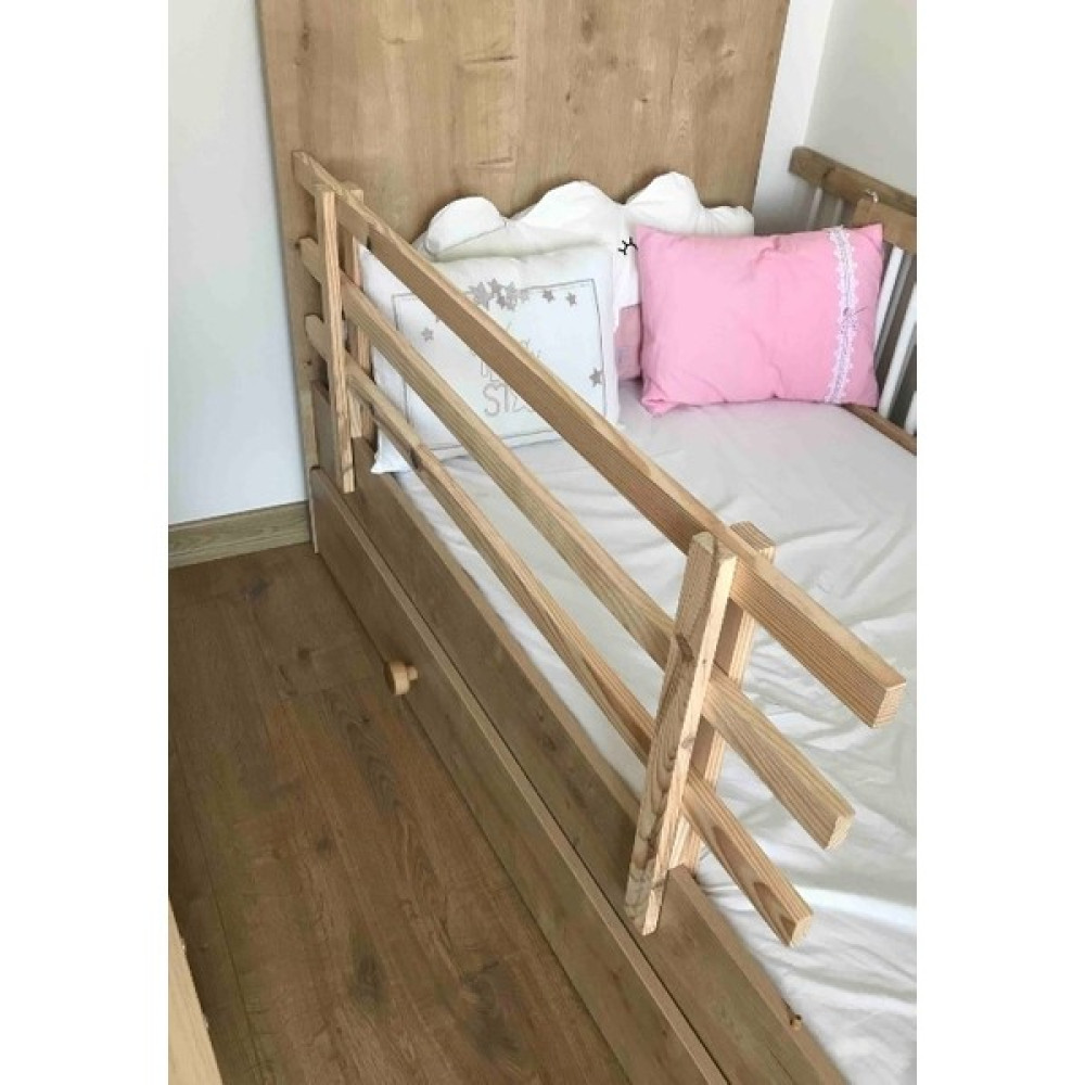 Eker Tasarım Ahşap Bebek Çocuk Yatak Koruma Bariyeri Korkuluk Beşik Korkuluğu Bebek Yatak Bariyeri Fiyatı