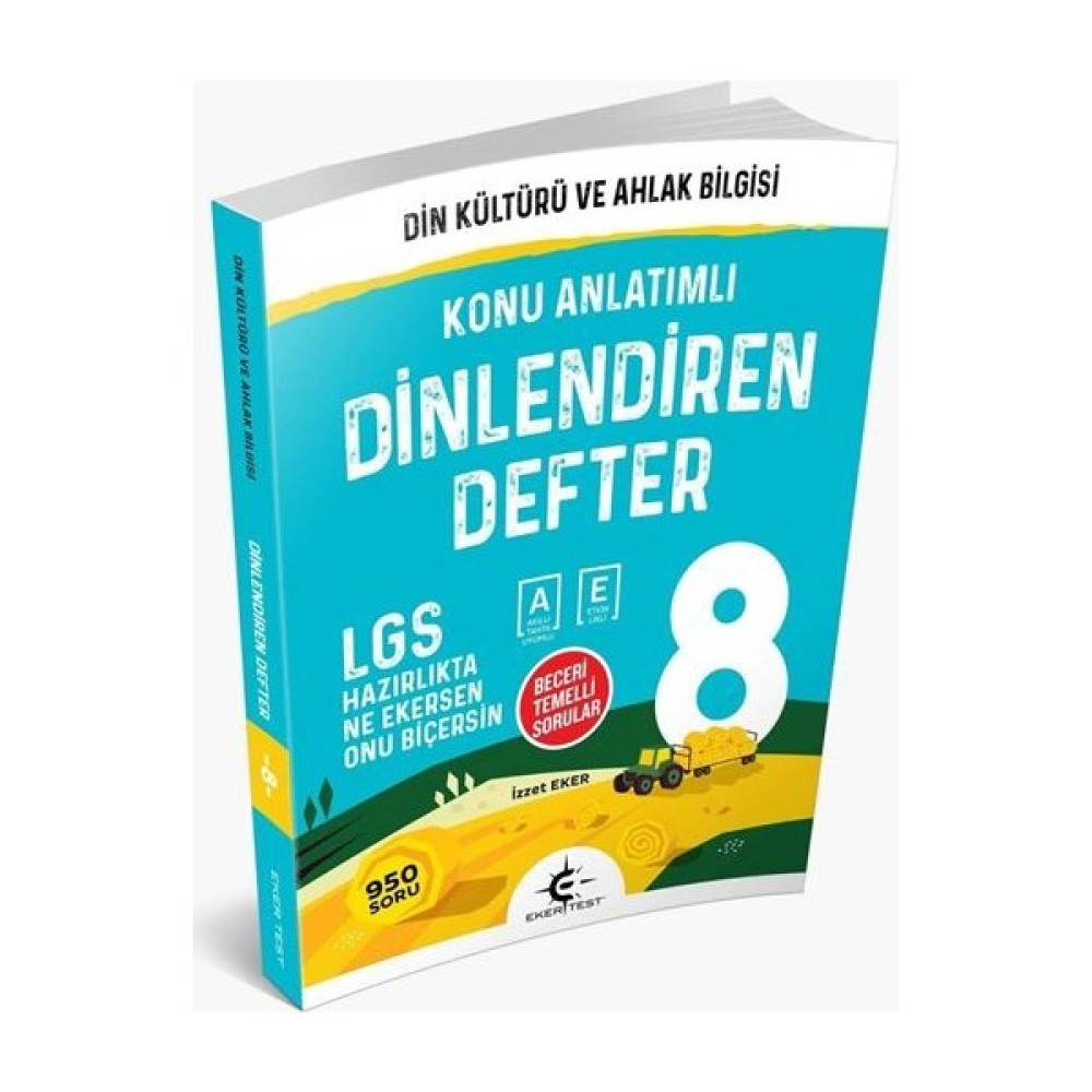 Eker Test 8. Sınıf Dinlendiren Defter Kaynak Kitapları Fiyatı