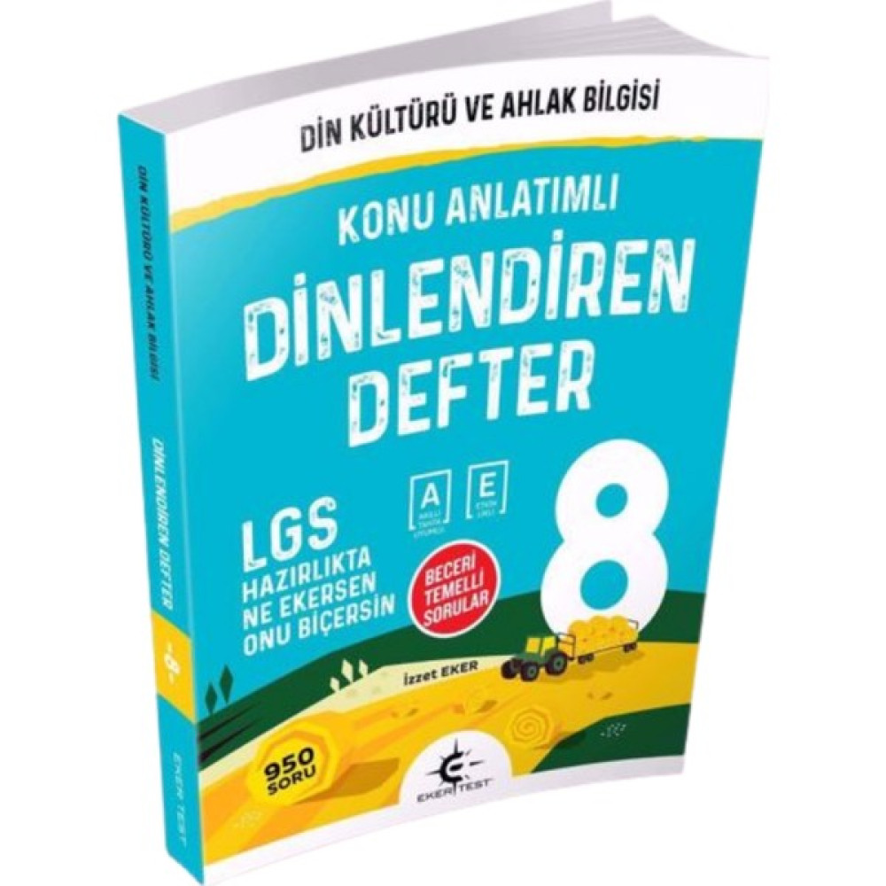 Eker Test Yayınları 8 Sınıf Dinlediren Defter Din Kültürü ve Ahlak Bilgisi Fiyatı