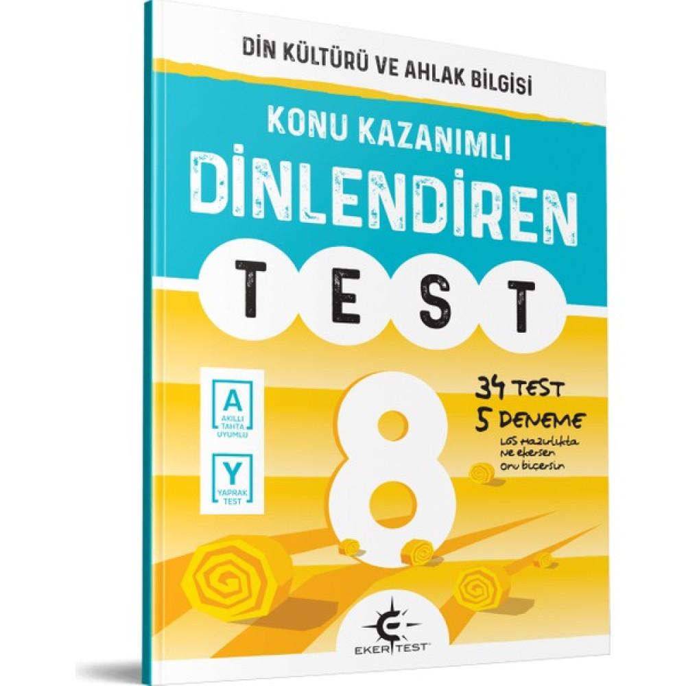 Eker Test Yayınları 8. Sınıf Dinlendiren Test Yaprak Testler Fiyatı