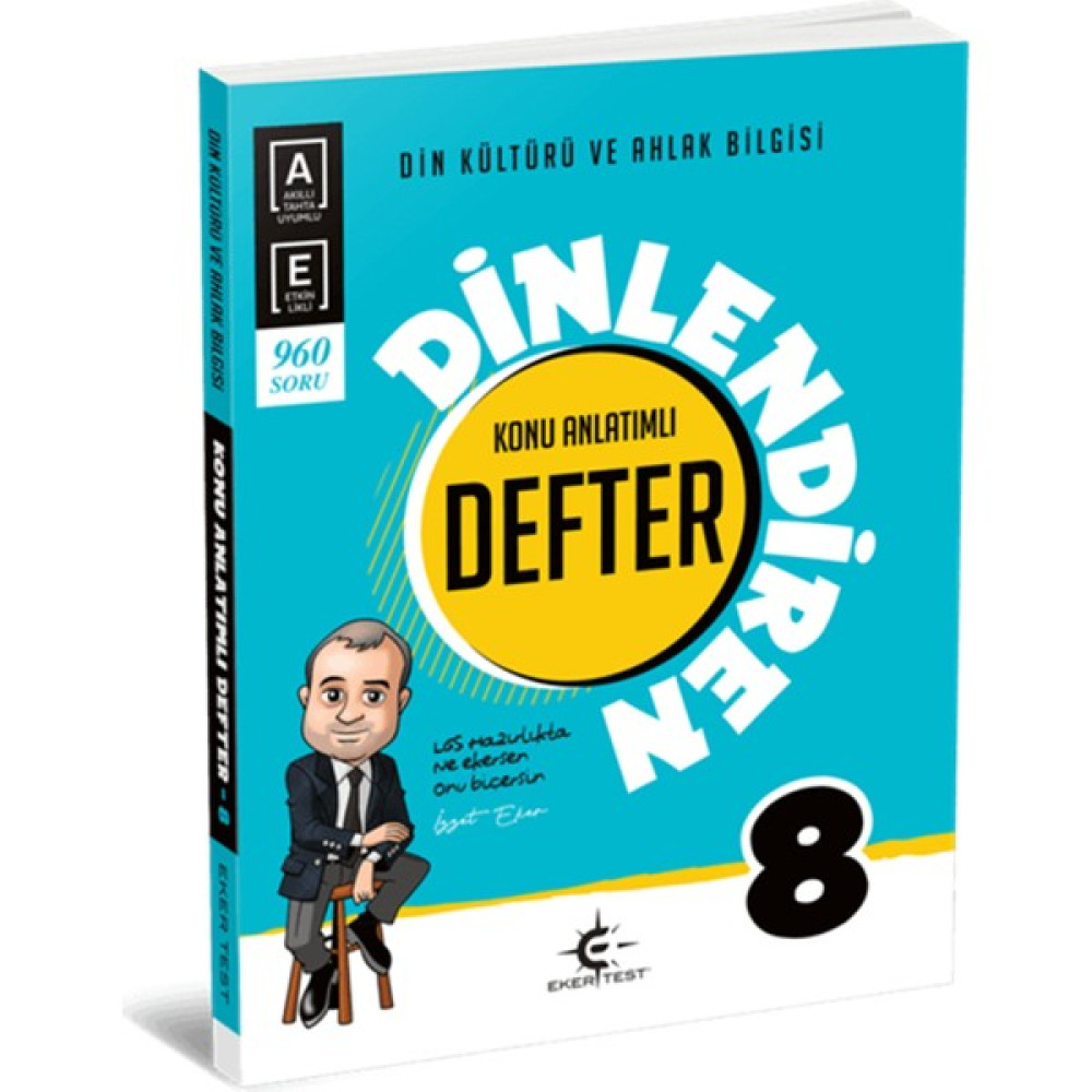 Eker Test Yayınları Dinlendiren Defter 8. Sınıf Din Kültürü ve Ahlak Bilgisi Ders Sınav Kitapları Fiyatı