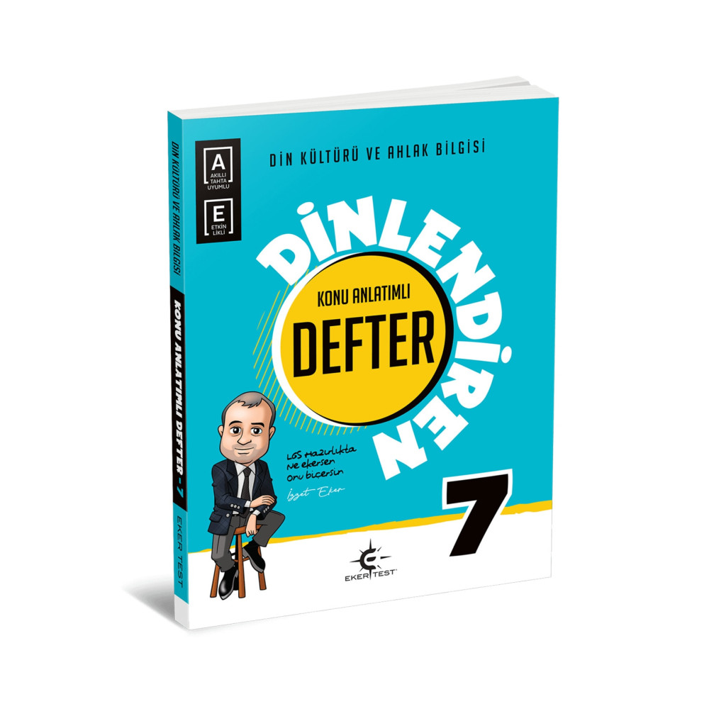 Eker Test Yayınları Ekertest Yayınları 7. Sınıf Din Kültürü Dinlendiren Defter (İZZET EKER) 2023 Ders Sınav Kitapları Fiyatı