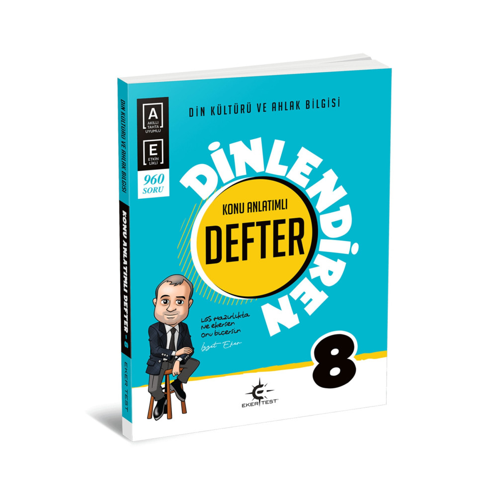 Eker Test Yayınları Ekertest Yayınları 8. Sınıf Din Kültürü Dinlendiren Defter (İZZET EKER) 2023 Ders Sınav Kitapları Fiyatı