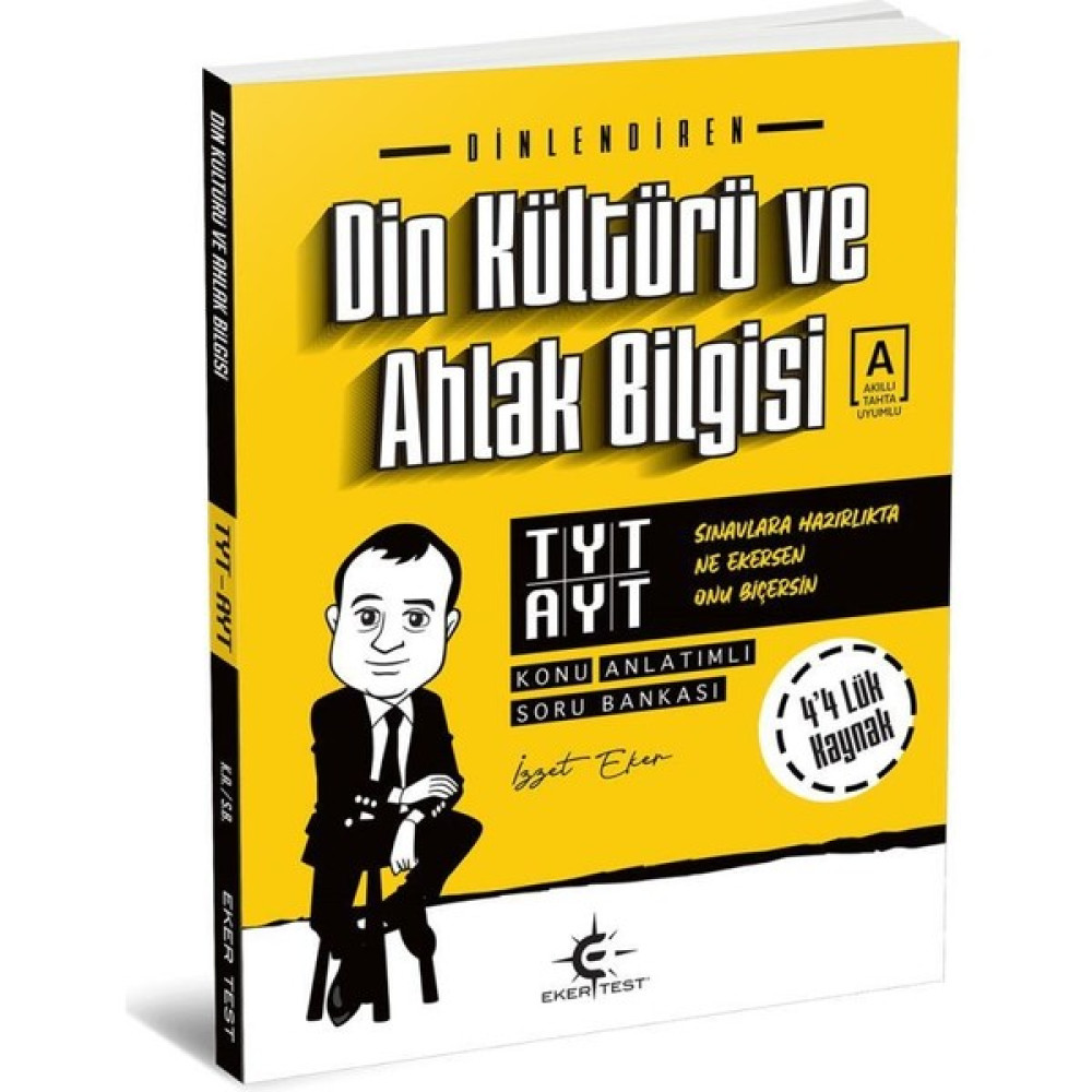 Eker Test Yayınları TYT AYT Din Kültürü Dinlendiren Soru Bankası (Izzet Eker) 2023 Kaynak Kitapları Fiyatı